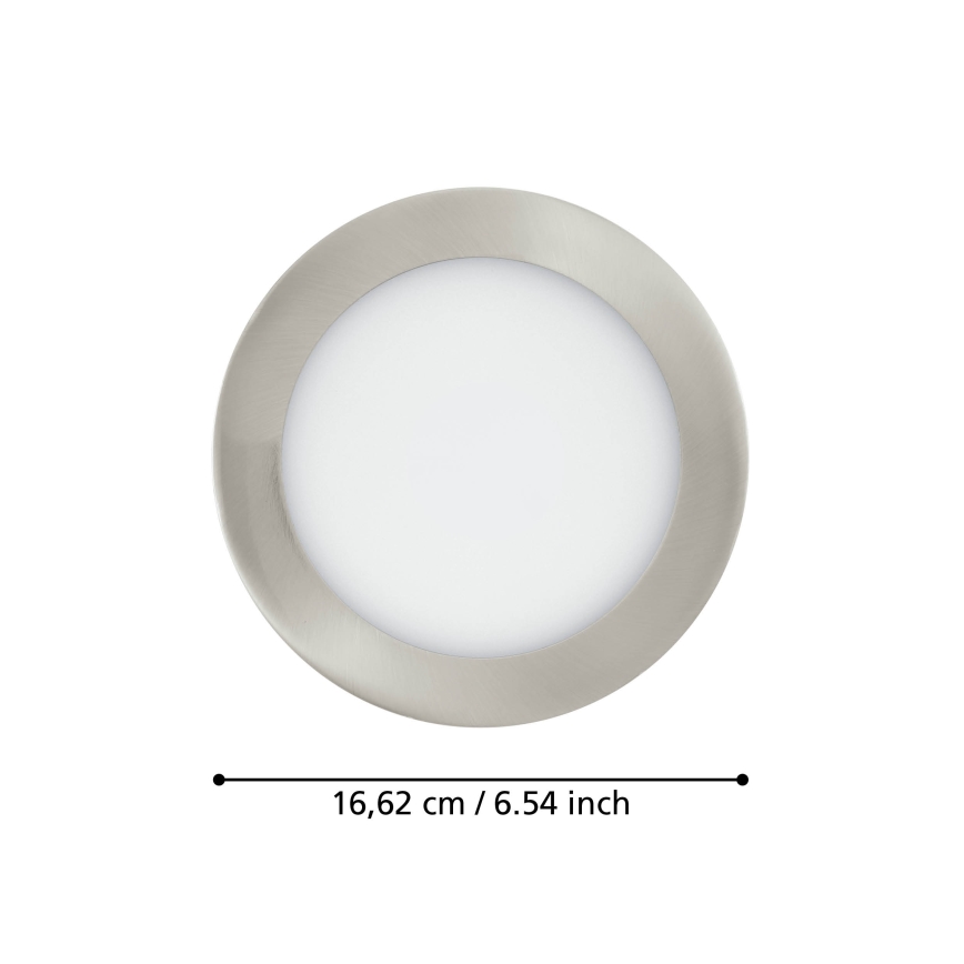 Eglo 31746 - LED hämardatav vannitoa lae sissepaigaldatav valgusti FUEVA-Z LED/10,5W/230V 2700-6500K IP44 kroom läbimõõt 16,5 cm