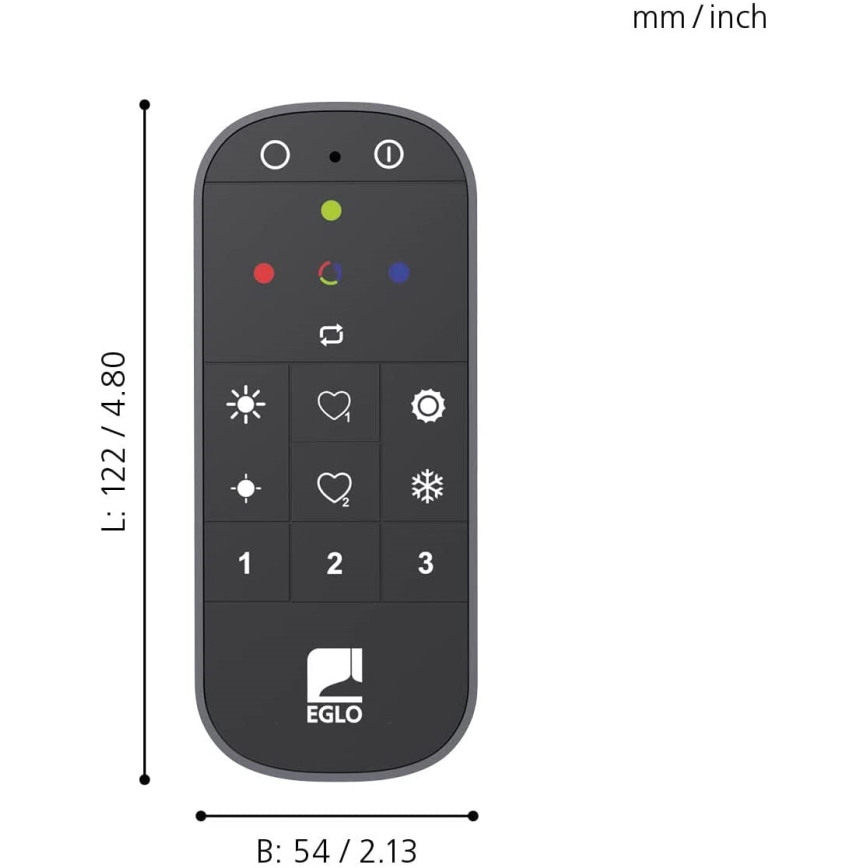 Eglo 31753 - Kaugjuhtimispult CONNECT-Z 2xAAA Bluetooth