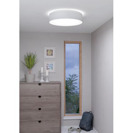 Eglo 31766 - LED RGBW hämardatav laelamp ROMAO-Z LED/35W/230V 2700-6500K Ø 57 cm valge