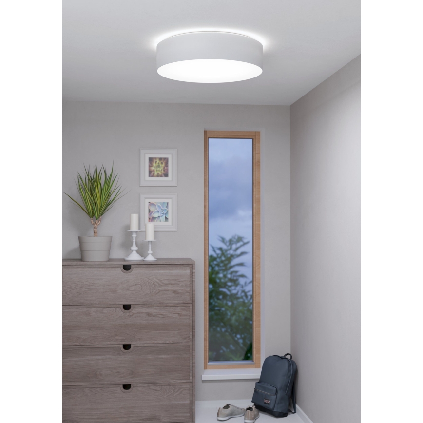 Eglo 31766 - LED RGBW hämardatav laelamp ROMAO-Z LED/35W/230V 2700-6500K Ø 57 cm valge