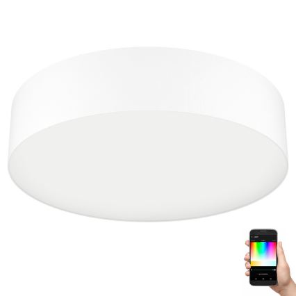 Eglo 31766 - LED RGBW hämardatav laelamp ROMAO-Z LED/35W/230V 2700-6500K Ø 57 cm valge