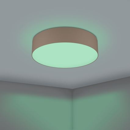Eglo 31767 - LED RGBW hämardatav laelamp ROMAO-Z LED/35W/230V 2700-6500K läbimõõt 57 cm taupe