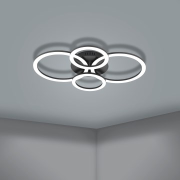 Eglo 31769 - LED Hämardatav laevalgusti PARRAPOS-Z LED/41W/230V 3000-6500K must