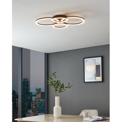 Eglo 31769 - LED Hämardatav laevalgusti PARRAPOS-Z LED/41W/230V 3000-6500K must
