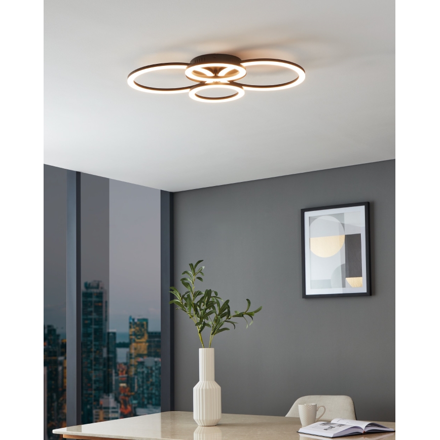 Eglo 31769 - LED Hämardatav laevalgusti PARRAPOS-Z LED/41W/230V 3000-6500K must