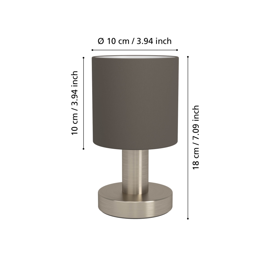 Eglo - Laualamp 1xE14/40W/230V pruun/mattkroom