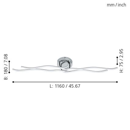 Eglo - LED-laevalgusti  LED/40W/230V