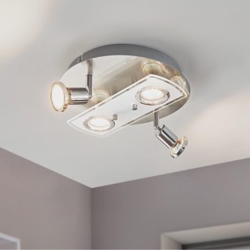 Eglo 32001 - LED laelamp PAWEDO 1 4xGU10-LED/3W/230V