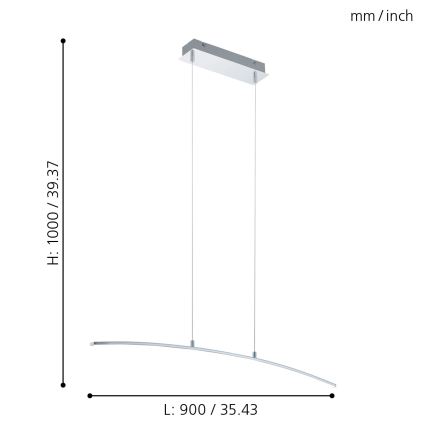 Eglo - LED-lühter LED/14W/230V