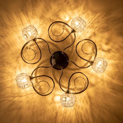 Eglo 32103 - LED pinnapealne laelühter VELAGO 5xG9/33W/230V läikiv kroom