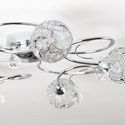 Eglo 32103 - LED pinnapealne laelühter VELAGO 5xG9/33W/230V läikiv kroom