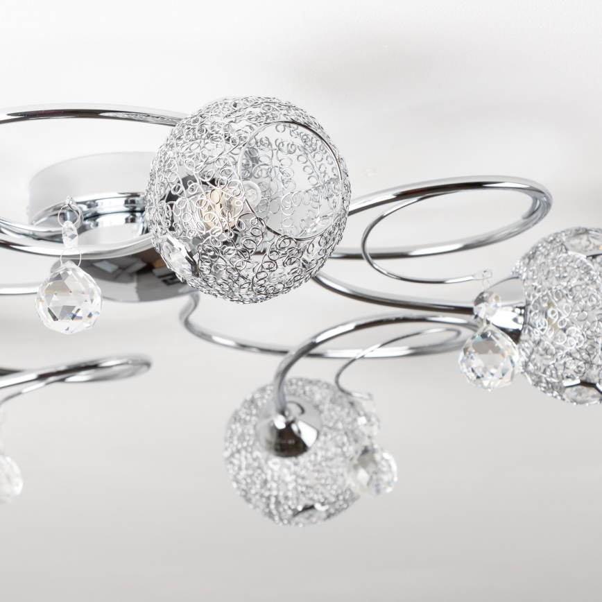 Eglo 32103 - LED pinnapealne laelühter VELAGO 5xG9/33W/230V läikiv kroom