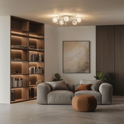 Eglo 32103 - Pinnale kinnitatav laelühter VELAGO 5xG9/33W/230V läikiv kroom