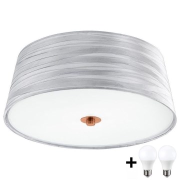 Eglo 32111- LED Laevalgusti FONSEA 1 2xE27/9W/230V hõbedane/vask