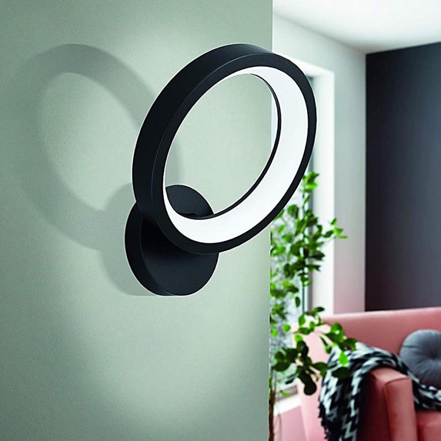 Eglo 32325 - LED RGBW Hämardatav seinavalgusti MARGHERA-C LED/16W/230V 2700-6500K must
