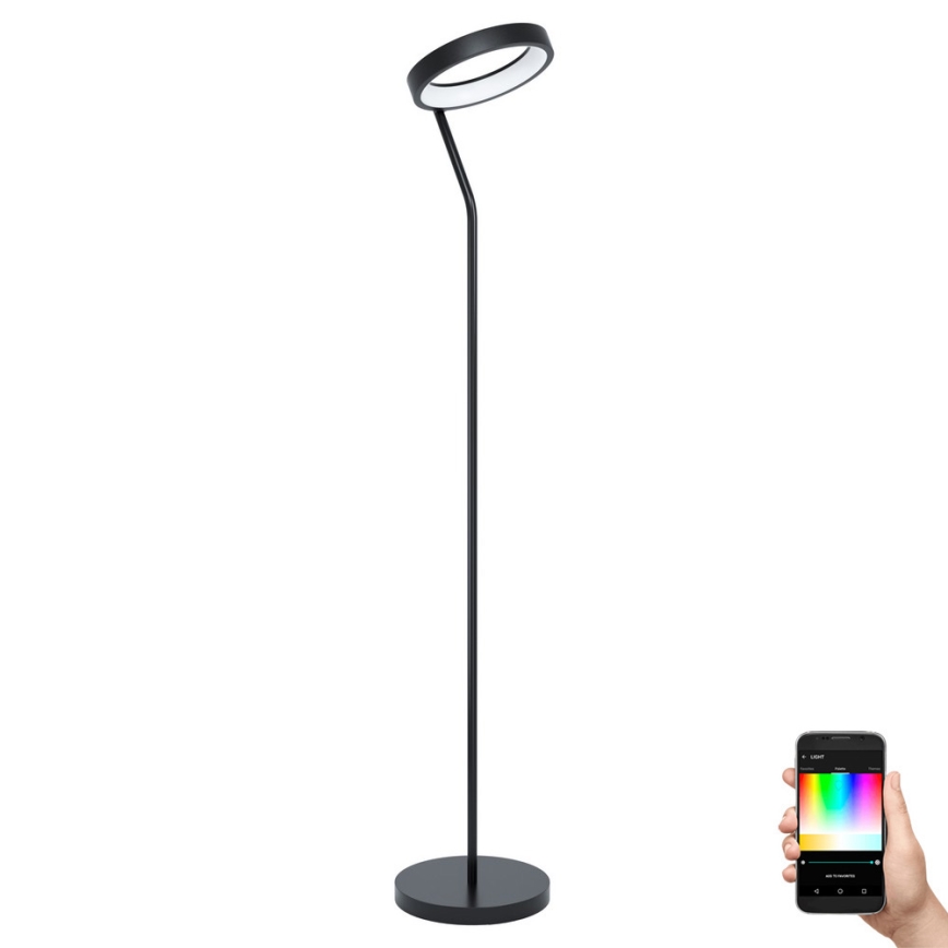 Eglo 32327 - LED RGBW hämardatav põrandalamp MARGHERA-C LED/15,5W/230V 2700-6500K must