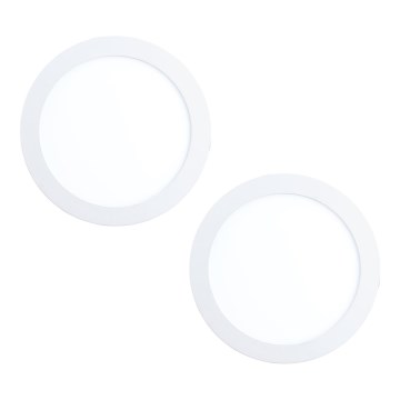 Eglo 32387 - KOMPLEKT 2x LED süvisvalgusti FUEVA LED/15,5W/230V