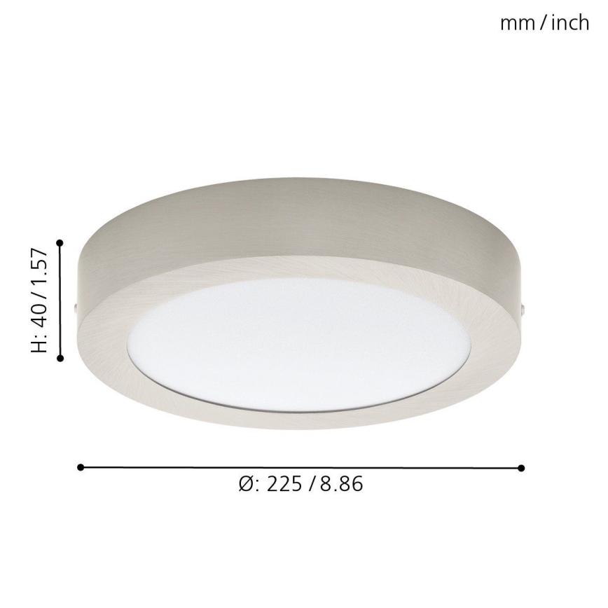 Eglo 32442 - LED laevalgusti FUEVA 1 LED/18W/230V, läbimõõt 22,5 cm