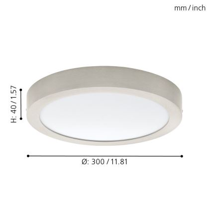 Eglo 32443 - LED-laevalgusti FUEVA 1 LED/24W/230V