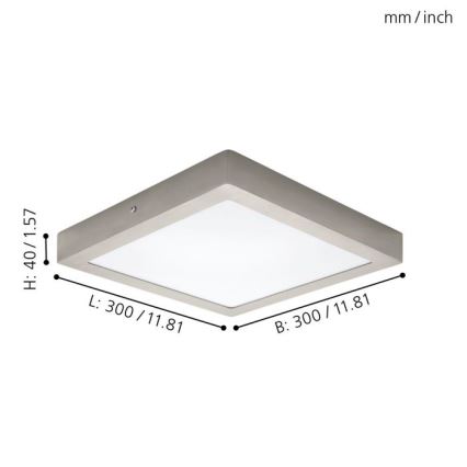 Eglo 32446 - LED-laevalgusti FUEVA 1 LED/24W/230V