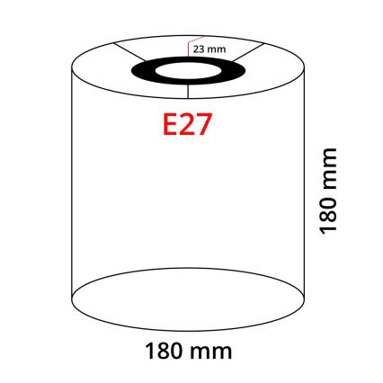 Eglo 32496 - Universaalne lambivari TUNJA E27 d. 18 cm pruun