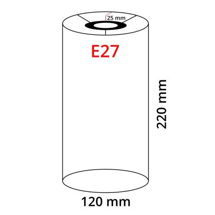 Eglo 32502 - Universaalne lambivari TUNJA E27 läbimõõt 12 cm pruun
