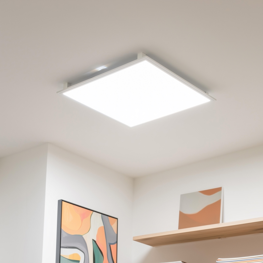 Eglo 32547 - LED RGBW Hämardatav pinnale kinnitatav/süvistatav panel 2in1 SALOBRENA-C LED/34W/230V valge 60x60 cm + kaugjuhtimispult