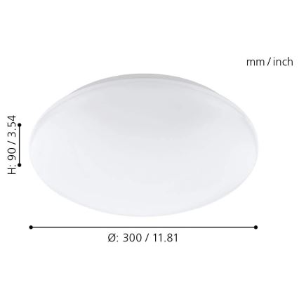 Eglo - LED RGB Hämardatav seina- ja laevalgusti GIRON-C LED/17W/230V