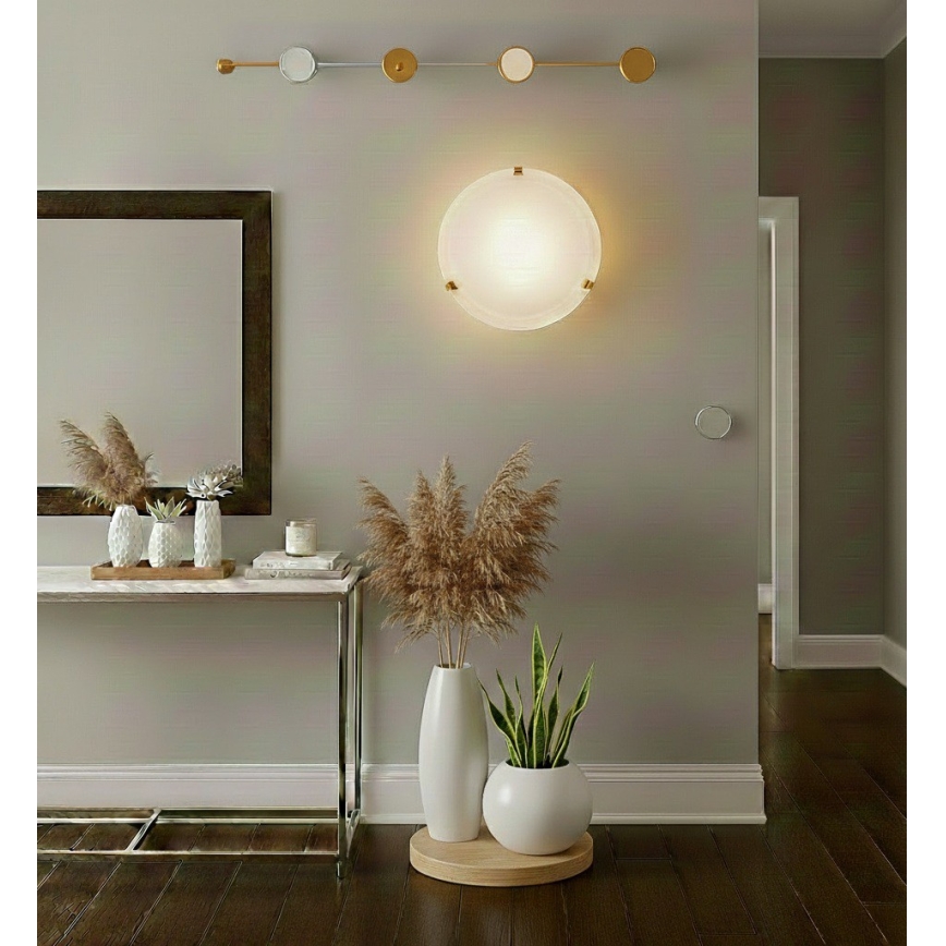 Eglo 32601 - LED laelamp SALOME LED/11W/230V läbimõõt 30 cm kuldne/alabasterklaas