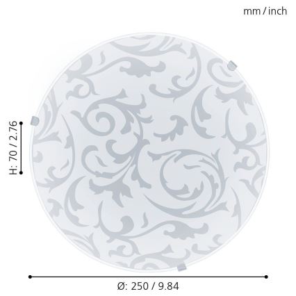 Eglo 32606 - LED laevalgusti MARS LED/11W/230V läbimõõt 25 cm