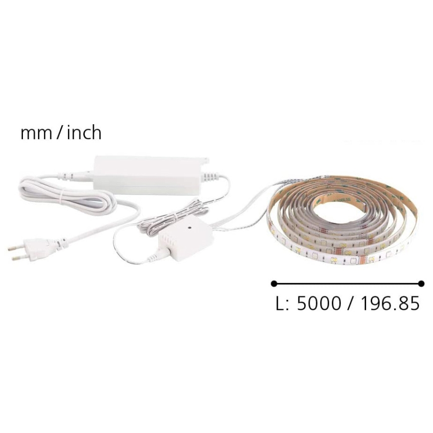 Eglo - LED Riba 5m STRIPE C LED-RGB/19W/230V