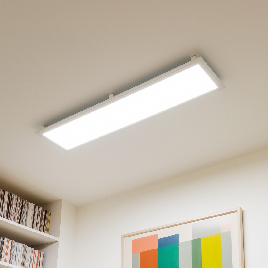 Eglo 32734 - LED RGBW Hämardatav pinnale kinnitatav/süvistatav panel 2in1 SALOBRENA-C LED/34W/230V valge + kaugjuhtimispult