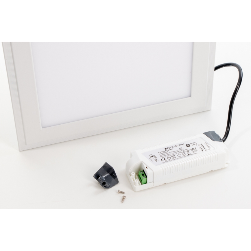 Eglo 32734 - LED RGBW Hämardatav pinnale kinnitatav/süvistatav panel 2in1 SALOBRENA-C LED/34W/230V valge + kaugjuhtimispult