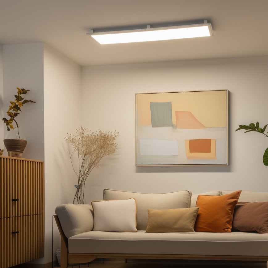 Eglo 32734 - LED RGBW Hämardatav pinnale kinnitatav/süvistatav panel 2in1 SALOBRENA-C LED/34W/230V valge + kaugjuhtimispult