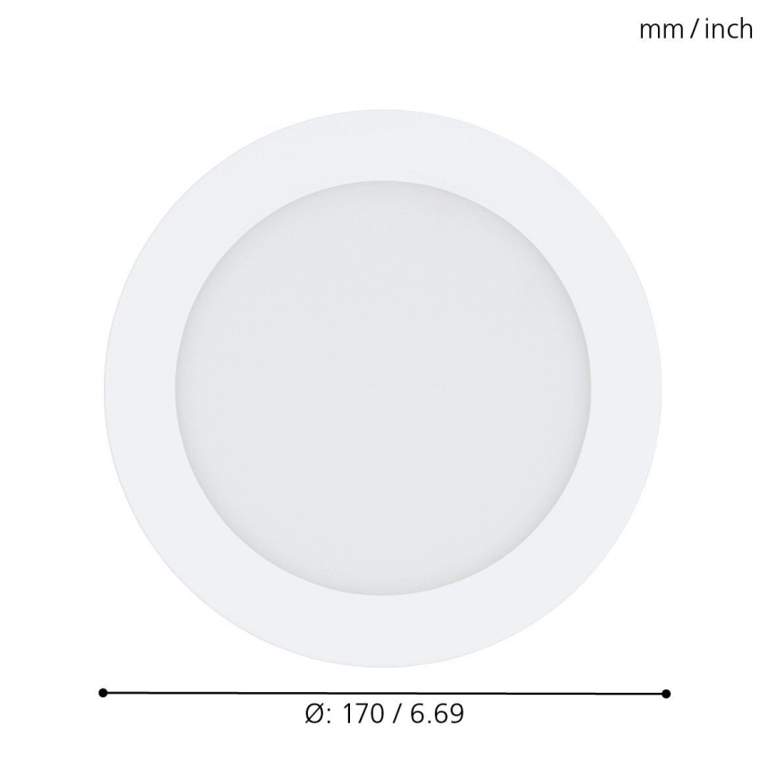 Eglo - LED RGB hämardatav süvistatav laevalgusti FUEVA-C LED/10,5W/230V läbimõõt 17 cm