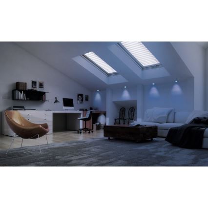 Eglo - LED RGB Hämardatav lae sisse paigaldatav valgusti FUEVA-C LED/10,5W/230V läbimõõt 17 cm