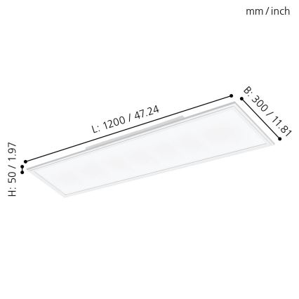 Eglo - LED Pinnale kinnitatav valguspaneel SALOBRENA LED/33W/230V