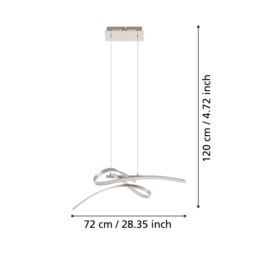 Eglo 32853 - LED-lühter riputuskaabliga SYMPHONIE LED/18,9W/230V
