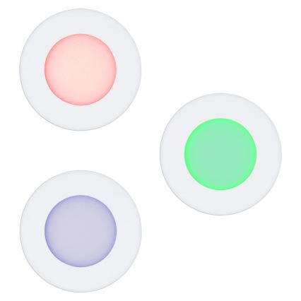 Eglo - komplekt 3x RGB-LED hämardatavad laesse paigaldatavad valgustid FUEVA-C LED/3W/230V, läbimõõt 8,5 cm