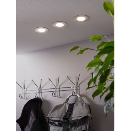Eglo - komplekt 3x LED RGB hämardatavat lae sisse paigaldatavat valgustit FUEVA-C 1xLED/3W/230V läbimõõt 8,5 cm