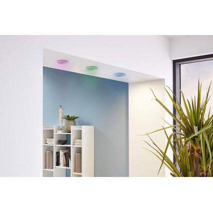 Eglo - Komplekt 3x hämardatavad RGB LED süvistatavad laevalgustid FUEVA-C LED/3W/230V läbimõõt 8,5 cm