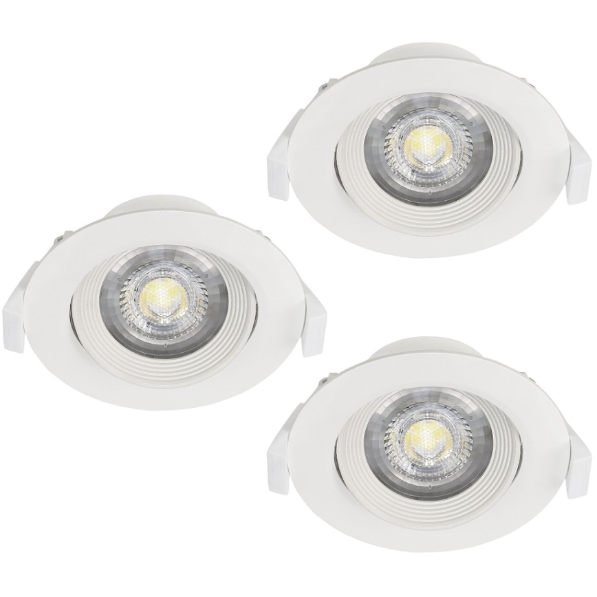 Eglo - Komplekt 3x SARTIANO lae sissepaigaldatavat valgustit LED/5W/230V