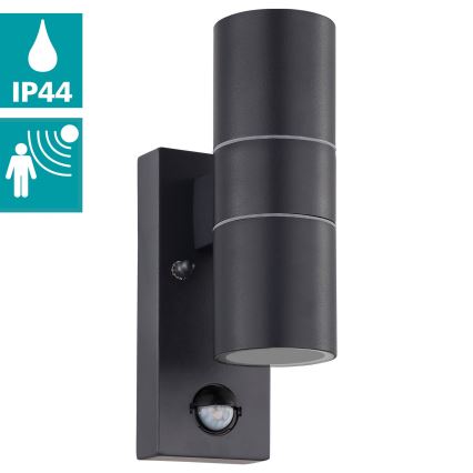 Eglo - LED Väli seinavalgusti koos anduriga 2xGU10/3W/230V IP44