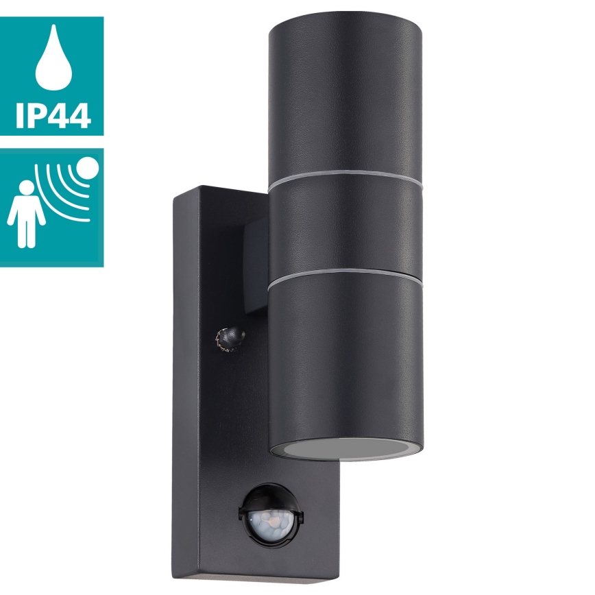 Eglo - LED Väli seinavalgusti koos anduriga 2xGU10/3W/230V IP44
