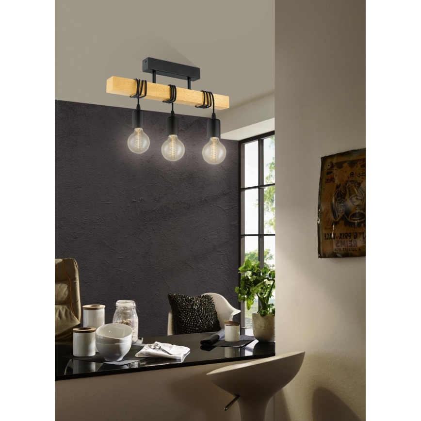 Eglo - Pinnale kinnitatav lühter TOWNSHEND 3xE27/60W/230V