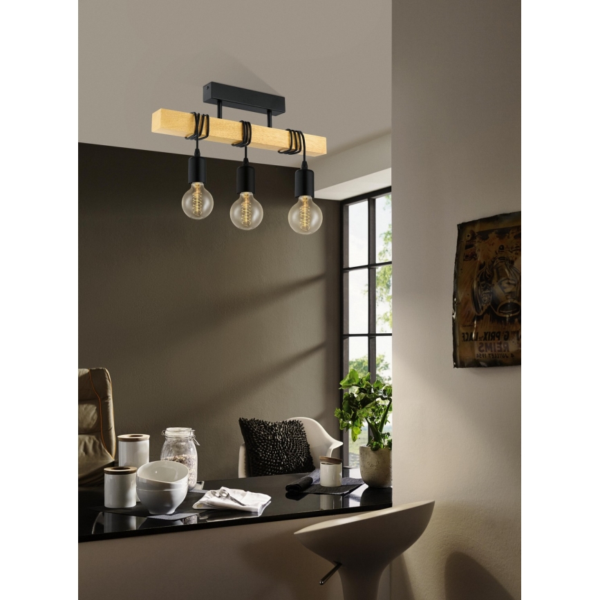 Eglo - Pinnale kinnitatav lühter TOWNSHEND 3xE27/60W/230V