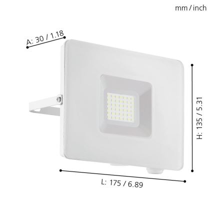 Eglo - LED-kohtvalgusti LED/30W/230V