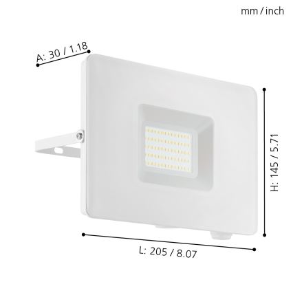 Eglo - LED-kohtvalgusti LED/50W/230V