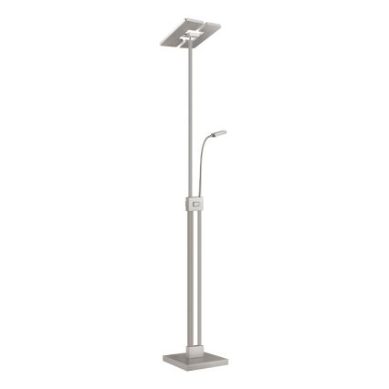Eglo 33182 - LED Hämardatav põrandalamp SOLANO 1xLED/26W/230V +1xLED/3,2W 3000K matt kroom