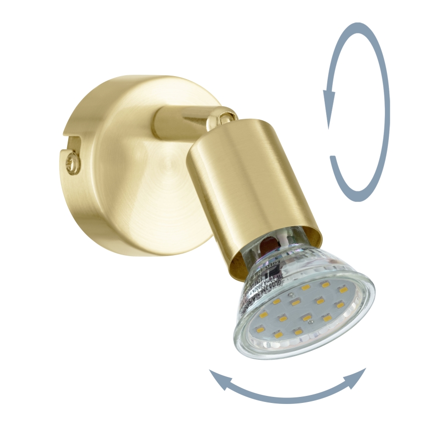 Eglo - LED Kohtvalgusti seinale 1xGU10/2,8W/230V 3000K kuldne